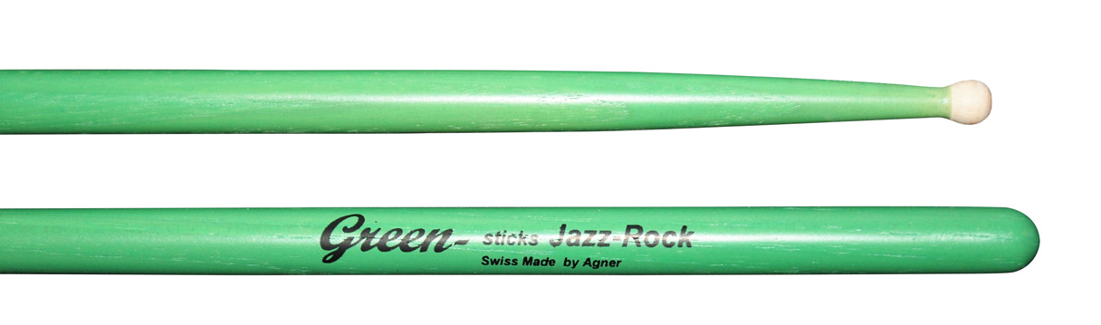 Agner AGN-JROCK-GRN Bacchette per batteria Jazz-Rock