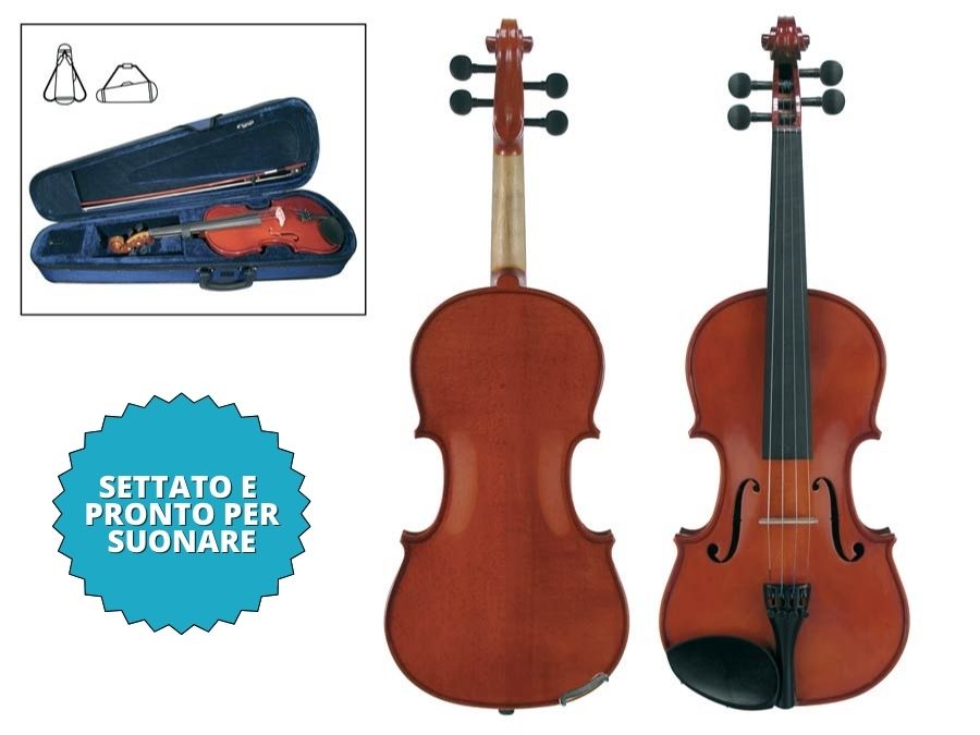 Leonardo LV-1634-SP Set violino 3/4 settato e pronto per suonare