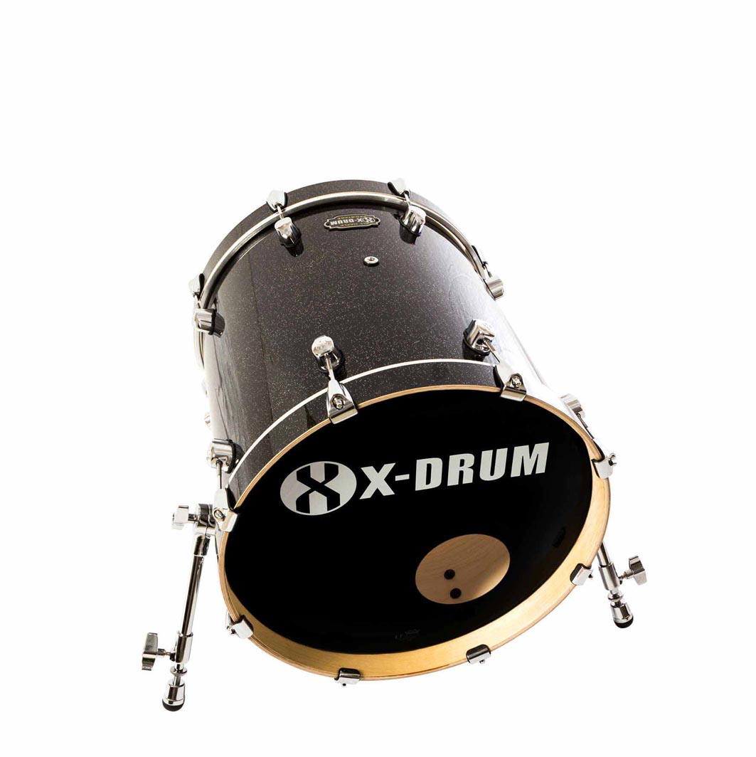 X-Drum PM2-BD1818-BKSP Cassa 18x18, nera sparkle